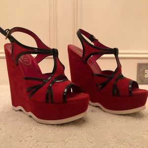 Beautiful red YSL wedges